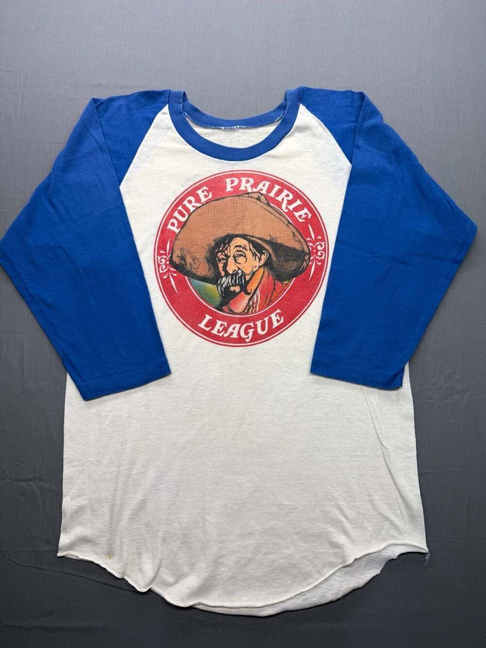 Vintage 1981 Pure Prairie League Raglan T-Shirt Long sleeve